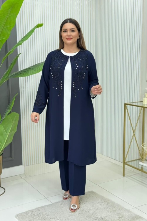 Hafsa Üçlü Takım  Lacivert