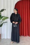 İkbal Elbise Takım Siyah
