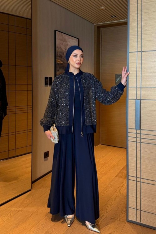 İlkay üçlü Takım Lacivert