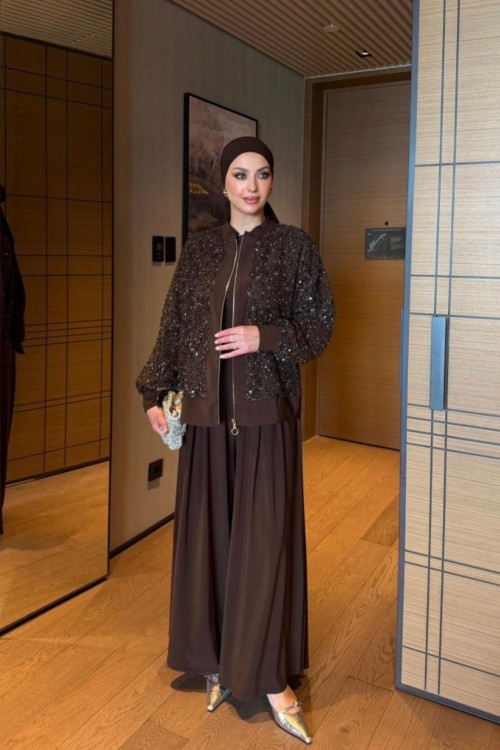 İlkay üçlü Takım Kahverengi