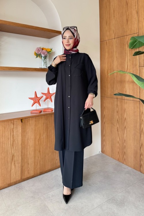 Irmak Tunik Takım  Siyah