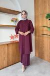 Irmak Tunik Takım  Bordo