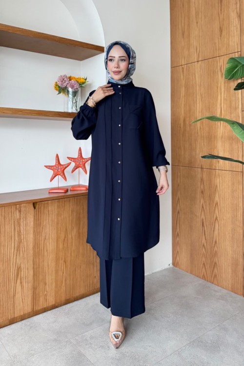 Irmak Tunik Takım  Lacivert