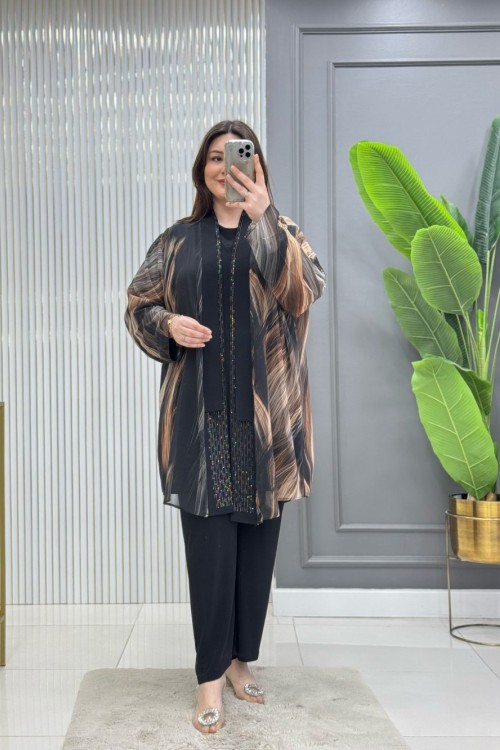 Işık 3lü Takım Siyah