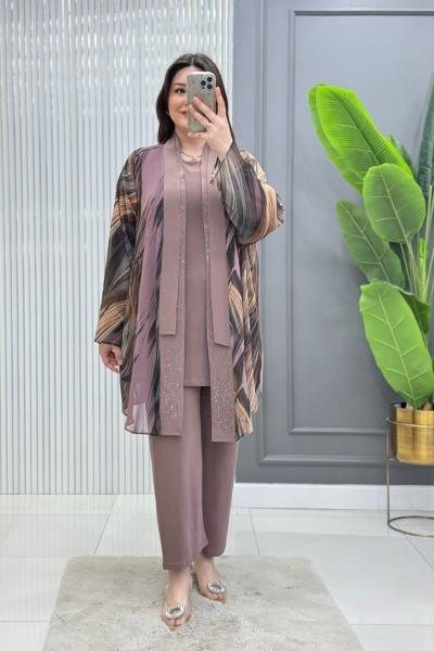 Işık 3lü Takım Gül