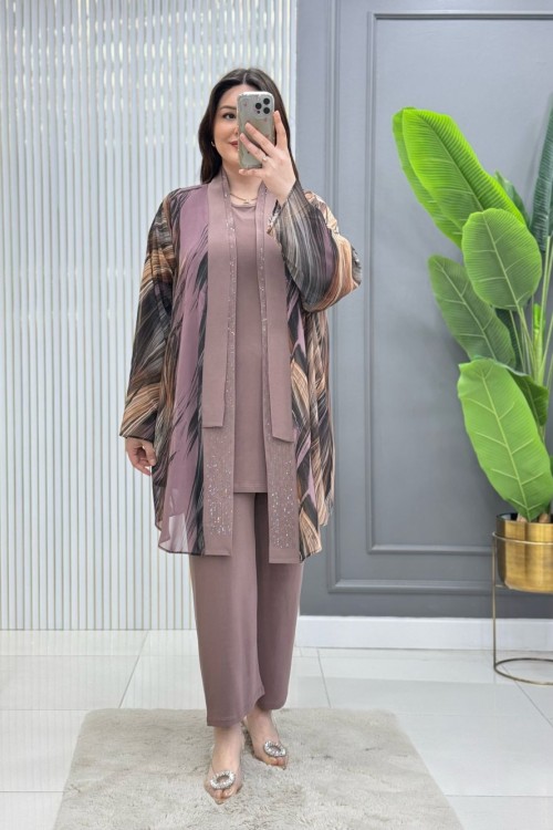 Işık 3lü Takım Gül