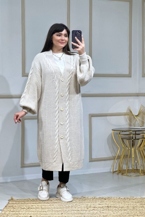 Işıl Hırka Taş Rengi