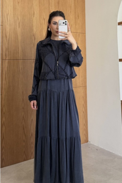 Lale Elbise Lacivert