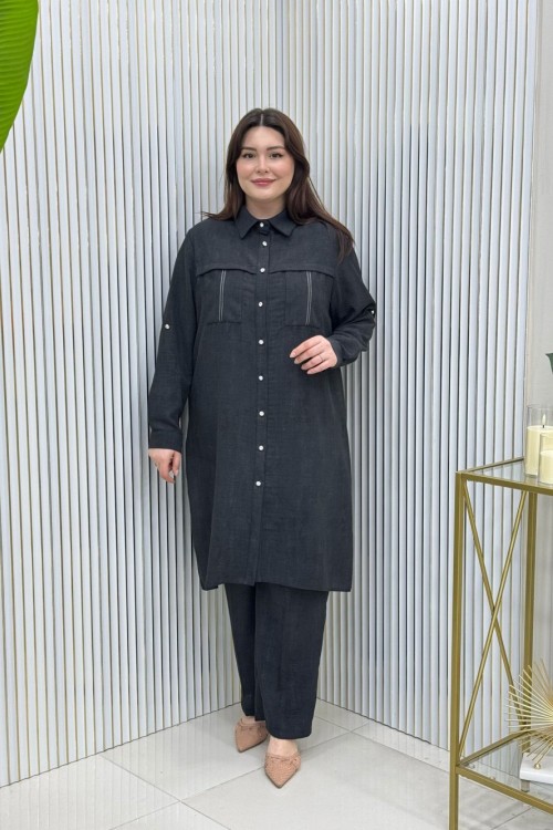 Lalin Tunik Takım Siyah