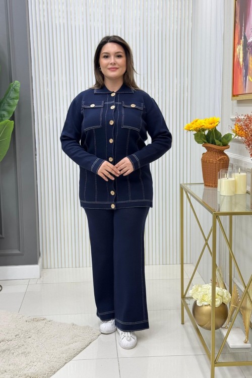 Mahzen Triko Takım Lacivert