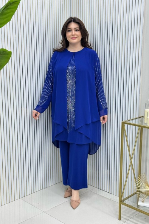 Melek Takım Saks Mavisi