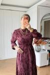 Melike Elbise  Bordo