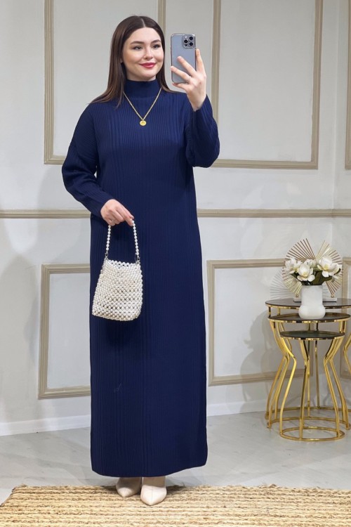 Mia Elbise Lacivert