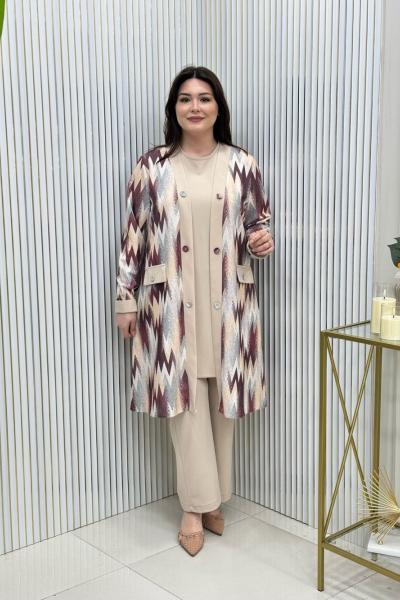 Minteha Üçlü Takım Gül