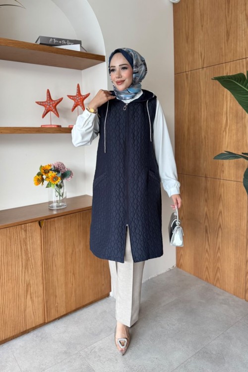 Naz Yelek Lacivert