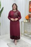 Nedime Etekli Takım Bordo