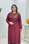 Nedime Etekli Takım Bordo