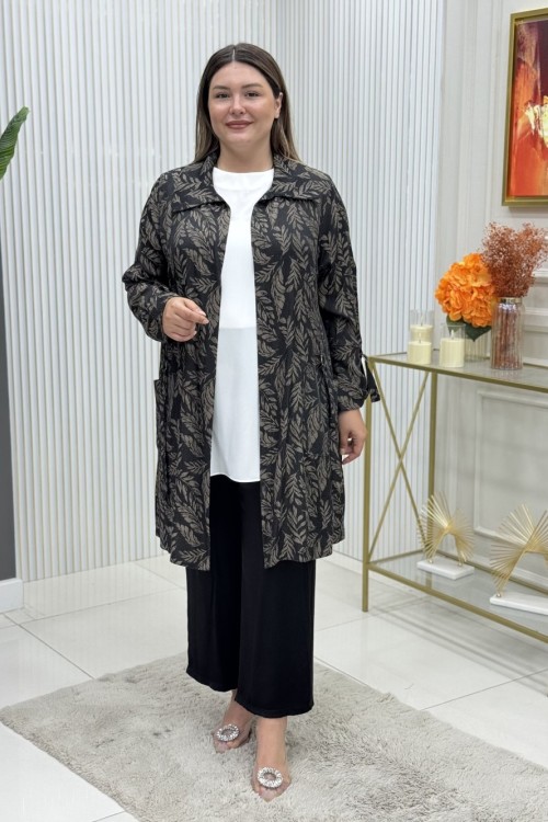 Nergis Üçlü Takım  Siyah