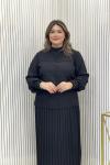 Nezaket Etekli Takım Siyah