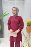 Nihan Tunik Takım Bordo