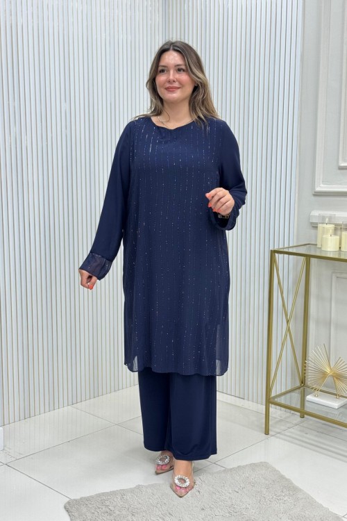 Nurdan Sandy Takım Lacivert