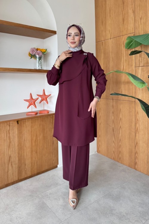 Nuriye Takım Bordo