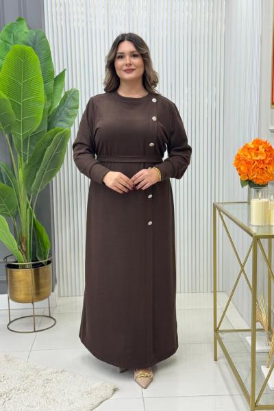 Orkide Elbise Acı Kahve