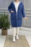 Oversize Kot Ceket Lacivert