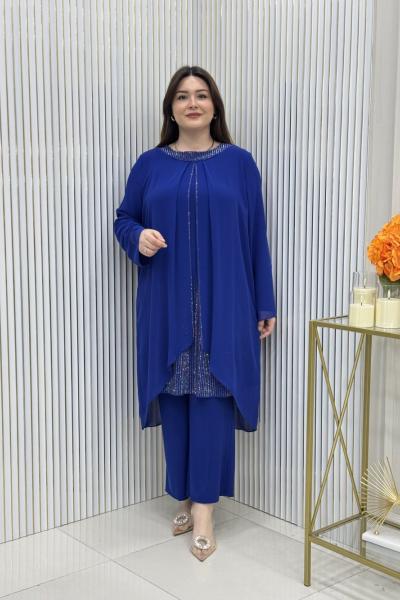 Öykü Takım Saks Mavisi