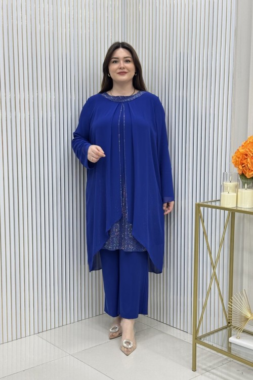 Öykü Takım Saks Mavisi