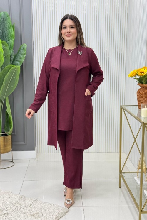 Özlem Üçlü Takım  Bordo