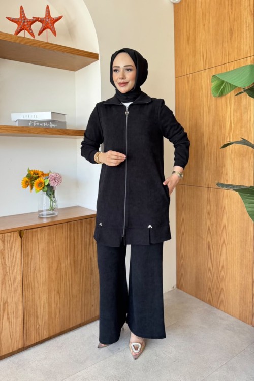 Perihan Tunik Takım  Siyah