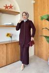 Perihan Tunik Takım  Bordo