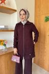Perihan Tunik Takım  Bordo