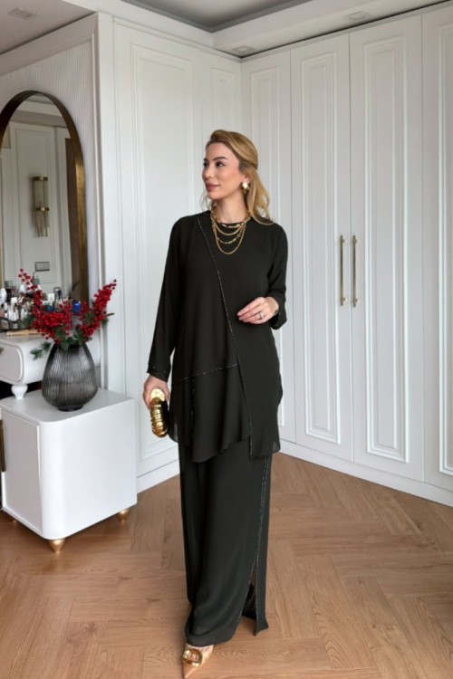 Rüya  Pantolonlu Takım Haki