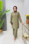Sabrina Tunik Takım Yağ Yeşili