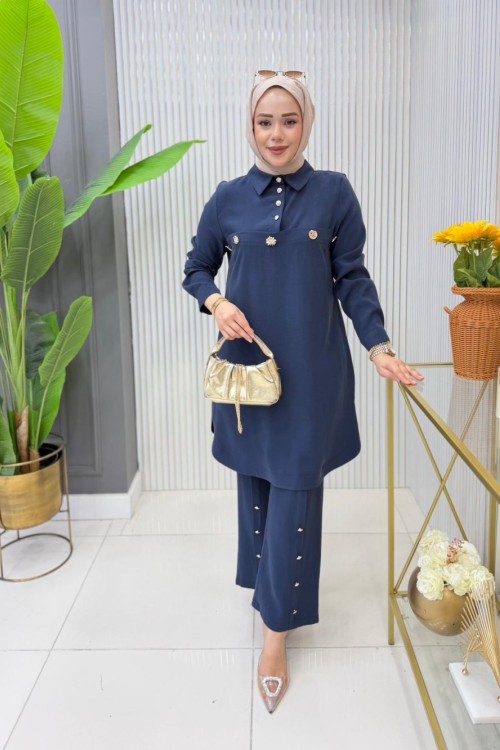 Sabrina Tunik Takım Lacivert