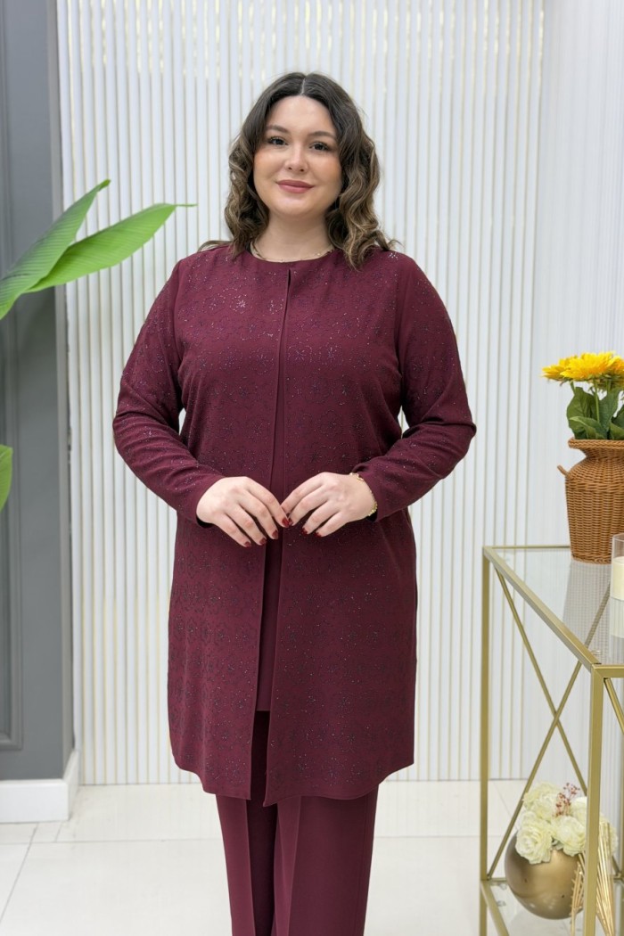 Safiye Takım Bordo