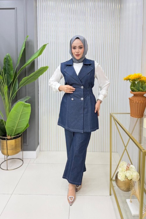 Samira Üçlü Takım Mavi