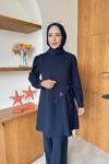 Selcan Tunik Takım  Lacivert