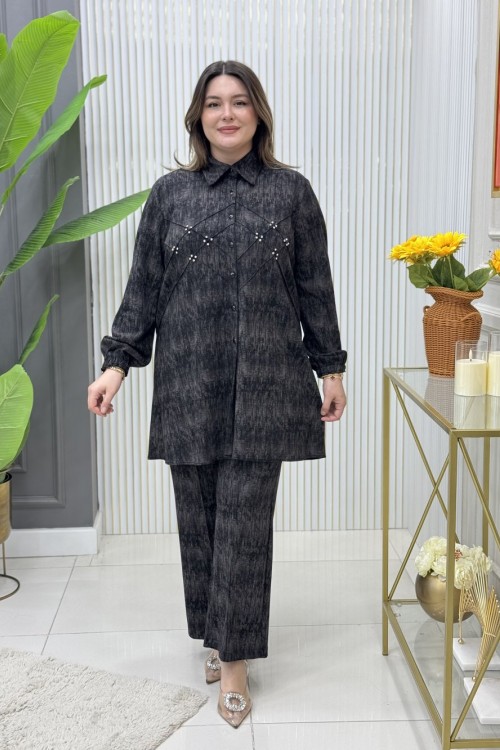 Selin Tunik Takım Siyah