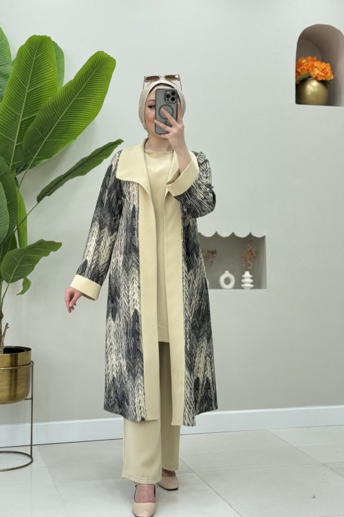 Semra Üçlü Takım  Siyah