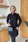 Seniha Tunik Takım Siyah