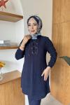 Seniha Tunik Takım Lacivert