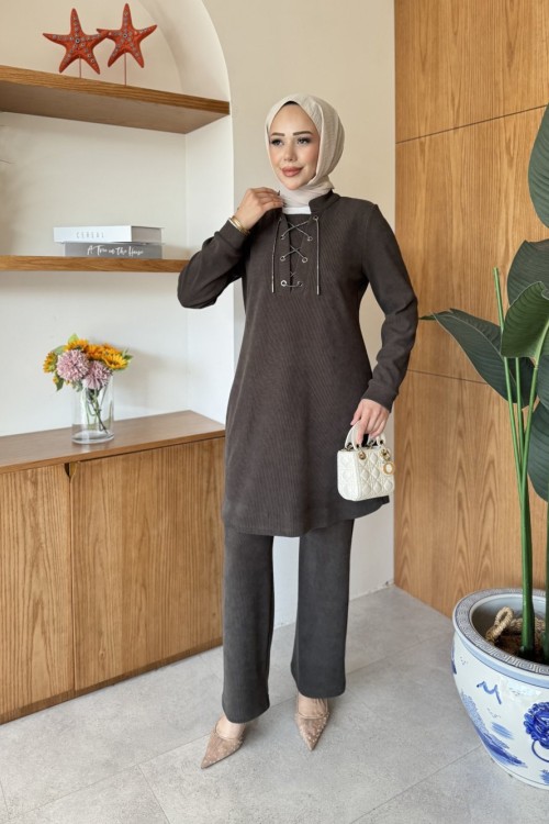 Seniha Tunik Takım Haki