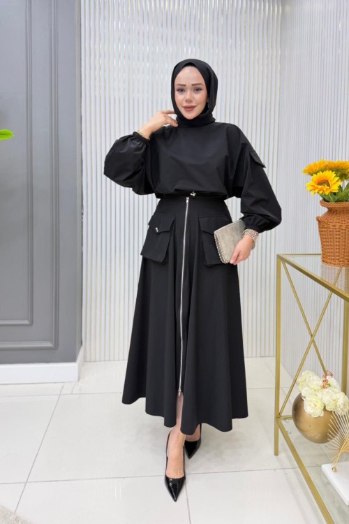 Sertap  Etekli Takım  Siyah