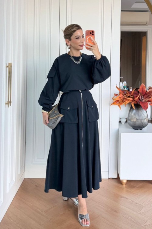 Sertap  Etekli Takım  Lacivert