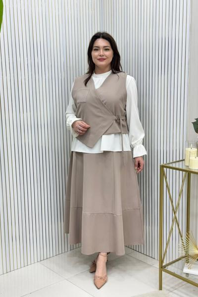 Şeyma Etekli Takım Vizon