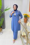 Sıdıka Tunik Takım Mavi