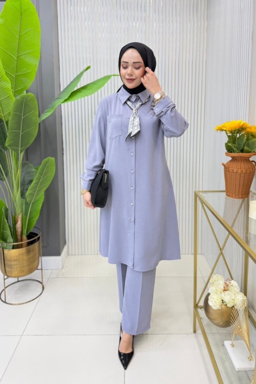 Sıdıka Tunik Takım Lila